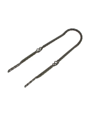 Twisted Square Cage Short Back 24 Sissy Bar Black.